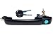 PT Auto Warehouse VW-3204A-F - Outside Exterior Outer Door Handle, Textured Black - Front (Left = Right)
