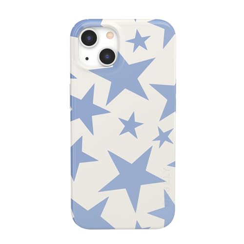Casely iPhone 13 Case | Stars Align | Blue & White Stars | Compatible with MagSafe | Classic Ultra Slim Design