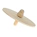 MagiDeal Creative Unfinished Wood Wooden Spinning Top for Children Kids Toys Painting Art Pack of 5