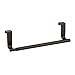 mDesign Adjustable, Expandable Over Kitchen Cabinet Towel Bar Rack - Hang on Inside or Outside of Doors, Hold Hand, Dish, Tea Towels - Customizable to 17