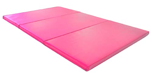 X-Factor 5 Ft Horizontal Bar Athletic Teens Adjustable Gymnastics Children Junior Training Kip Bars Pink with 4Ft x 6Ft Gymnastic Mat Set - Thumbnail 3