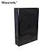 Maxtek Black 12 Disc DVD Cases with 5 Flip Trays and Outter Clear Sleeve, 10 Pack