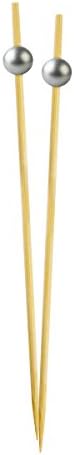 Christy Designs Cocktail Pick, 6" Long - Pack 500, Silver