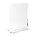 Premium Acrylic Sign Holder 8.5 x 11 Inch, Extra Thick 3 mm for Maximum Durability, Wider Base, Double-Sided, Set of 6 for Display Stands, Menu Holders, Table Card Holders, Photo Frames, Ad Frames
