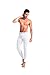 saraca core Men’s Compression Pants Sports Baselayer Running Workout Active Tights Yoga Leggings UPF 50+ Ｗhite