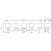 Aubrey 5-Light Vanity Light, Satin Nickel Finish, Frosted Glass Shades, Dimmable, Bathroom Wall Fixture – Design House, 556225