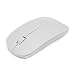 Perman Slim 2.4 GHz Optical Wireless Mouse Mice with USB Receiver for Macbook Computer PC Laptop Gamer White