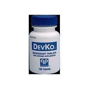 DevKo Ostomy Pouch Deodorant 100 Tablets