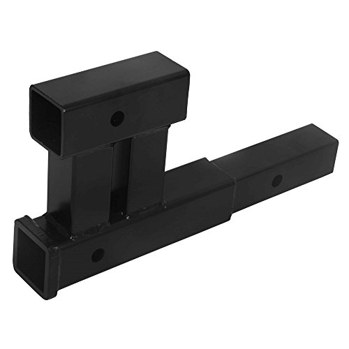 Dual 2" Trailer Hitch Receiver RiseDrop Adapter Extender Extension Tow