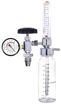 Coop Enterprise Oxygen Flow Meter with Regulator and Humidifier Bottle mask flow meter connector