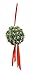 Dobar Holiday Pride Artificial Mistletoe Ornament Ball - 7 Inch Giant Ball - Retro Christmas Mistletoe Kissing Ball