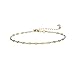S.J JEWELRY Handmade Ankle Bracelets for Women, 14K Gold Filled/Silver/Rose Gold Dainty Pearl Lucky Star Beads Lace Chain Adjustable Foot Chain for Womens-Ank-1-Lace