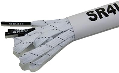 SR4U Reflective White Soccer/Football Laces
