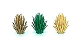 LEGO 3 Bush Combo Plant Pack (Green, Tan, and Dark Tan)