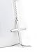LEMONDROP 925 Sterling Silver Sideways Cross Necklace