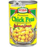 Pack of 2 - Ziyad Boiled Chickpeas (Garbanzo) (15.5 Ounces Each)