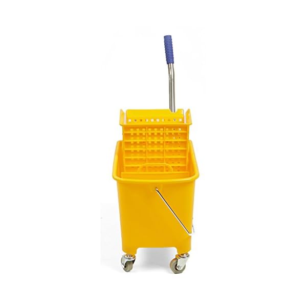 Moping Reader Mind Reader Commercial Mop Bucket - with Down Press Wringer - 22 Quart ...