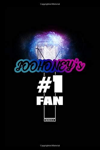 Joohoney's #1 Fan: Monsta X Glowing Lightstick 120 Page 6 x 9" Lined Notebook Kpop Fandom Merch Journal Book (Monsta X Member #1 Fan Glowing Lightstick Notebooks)