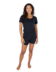 Leveret Women Shorts 2 Piece Pajama Navy Medium