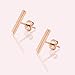 Automic Gold 14k Yellow Gold Bar Earrings