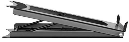 Portable Laptop/Tablet Stand for Desk, Bed, Sofa, Couch. Fully Adjustable 5 Tilt Angles. Lightweight Durable Steel with Non-Slip Pads. Open Back for Cooling. Fits 10-15" Notebook - Thumbnail 6