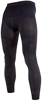 Recovery Compression Tights 2.0 - 20-30 mmHg Seamless Leg, UV Protection,Moisture Wicking Compression Tights for Running,Compression Socks for Men, Recovery fast(Men-Small, Black)