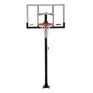Lifetime Crank Adjust In Ground Basketball Tempered Glass Backboard
