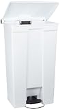 Rubbermaid Commercial Medical Waste Step-On Trash Can, 23 Gallon, White, FG614600WHT