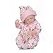 Funny House Handmade 10 Inch 26cm Full Body Silicone Vinyl Realistic Looking Reborn Dolls Lifelike Doll Handmade Cute Newborn Doll Waterproof for Christmas Birthday Present Washing (Girl)
