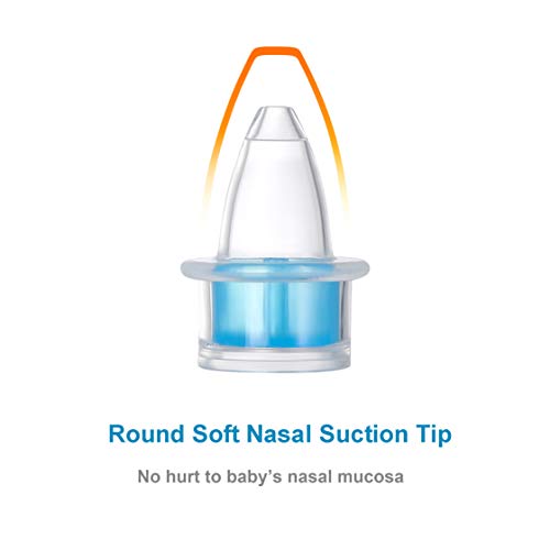 Baby Nasal Aspirator, Upgraded Hand Pressure Nose Suction - Healthy Sucker for Snot or Mucus to Relieve Stuffy Blocked Noses, Used Negative Pressure Ball Instead of Mouth (Nasal Aspirator Kit)