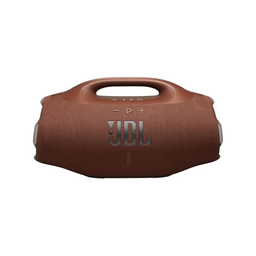 JBL, Caixa de Som, Boombox 4, Bluetooth, Som JBL Pro, AI Sound Boost, Graves Personalizáveis, Bateria de até 34h, IP68, Áudio Lossless – Marrom