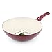 GreenLife Soft Grip Healthy Ceramic Nonstick Burgundy Wok, 11
