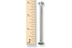 LAMINATION DEPOT TruBind Aluminum Chicago Screw and Post Sets | 3 inch Post Length | 3/16 inch Post Diameter | Silver-Colored | 100 Screws and 100 Posts
