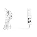 TOOGOO(R) Dollhouse 1:12 Scale 6 Receptacles Power Strip Transform 12V LA004B (US Plug)