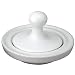 HIC Flying Saucer Mortar and Pestle Grinder, Porcelain, White