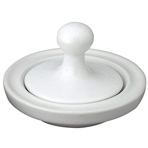 HIC Flying Saucer Mortar and Pestle Grinder, Porcelain, White