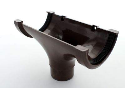 (Running Outlet) HUNTER Miniline guttering for sheds, conservatory, porch, garage, outbuilding 76mm Guttering and 50mm Downpipe systems. Full range of Items in BLACK. NOT for standard house guttering - this is the smaller range.