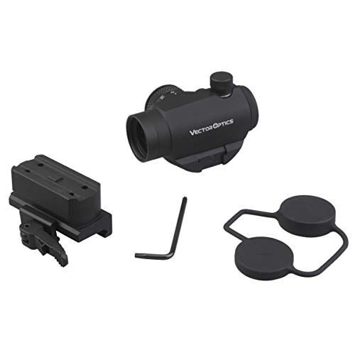 TAC Vector Optics Maverick 1x22 T-1 Tactical Compact Red Dot Sight Scope with Quick Release QD Mount for Rifles Handguns Airsoft Color Black - Thumbnail 7