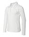 French Toast Big Girls' Long Sleeve Interlock Polo with Picot Collar, White, 8