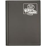 Monster Binder - 4 Pocket Matte Black Album - Holds 160 Yugioh, Magic, and Pokemon Cards