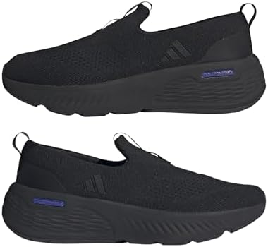 adidas Cloudfoam GO Lounger Shoes, Sapatos Masculinos, Core Black/Core Black/Lucid Blue, 42 UE