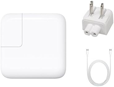 Honggoo 29W USB-C Power Adapter Travel Charger For Apple New Macbook 12 Inch A1534,Chromebook Pixel 2 C1501W (2M cable)