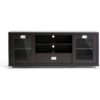 Amazon Com Baxton Studio Matlock Modern Tv Stand With Glass Doors
