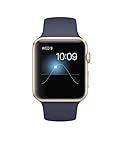 Apple Watch Gen 1 Sport 42mm Gold Aluminum - Midnight Blue Sport Band MLC72LL/A