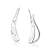 Ear Climber Crawler Cuff Earrings - 925 Sterling Silver