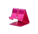 ADS Amtopsell Aluminum Metal Stand Holder Stander for iPad iPhone Mobile Phone Smart Tab Y365 (Hot Pink)