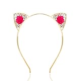 VK Accessories Crystal Cat Ear Headband for Women Girls