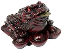 Xiang De Fo 5cm Red Resin Money Toad
