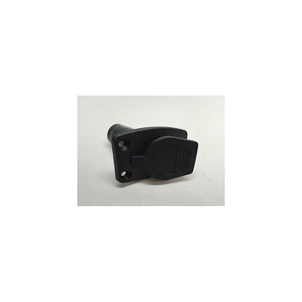 MARINE BOAT 2PRONG NYLON STERN LIGHT POLE BASE BLACK COVER SOCKET FOR