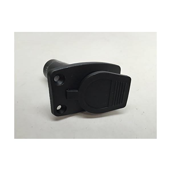 MARINE BOAT 2PRONG NYLON STERN LIGHT POLE BASE BLACK COVER SOCKET FOR